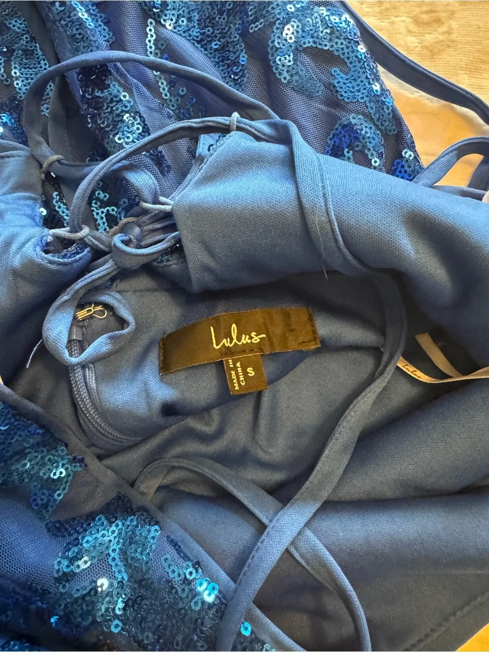 Lulu's Electric Blue Sequin Mini Dress